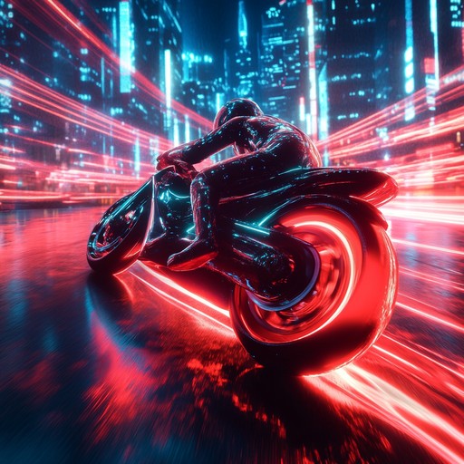 Experience a bold electronic adventure with powerful synthesizers guiding you through futuristic neon landscapes. This epic '80s inspired retrowave track immerses you in a digital world where the heroic spirit thrives.