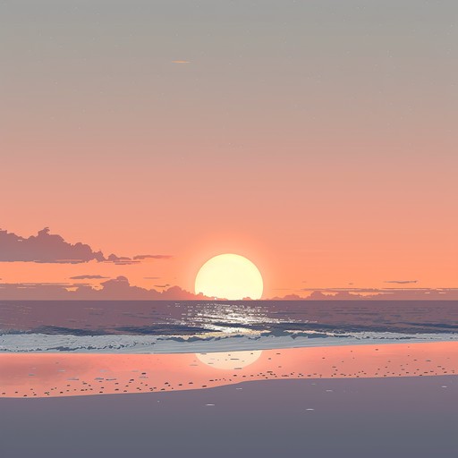Gently strumming guitars creating a heartfelt ambiance, perfect for unwinding after a long day. The soft rhythm and inviting melodies encapsulate tranquility and warmth, painting a serene picture of a summer evening.