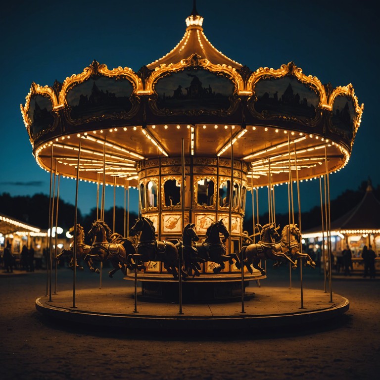 Delving deeper into the enigmatic side of a carnival, this track uses haunting melodies to underscore the darker, more introspective moments that lurk beneath the surface of festive cheer, creating an immersive atmosphere that's both captivating and slightly unsettling.