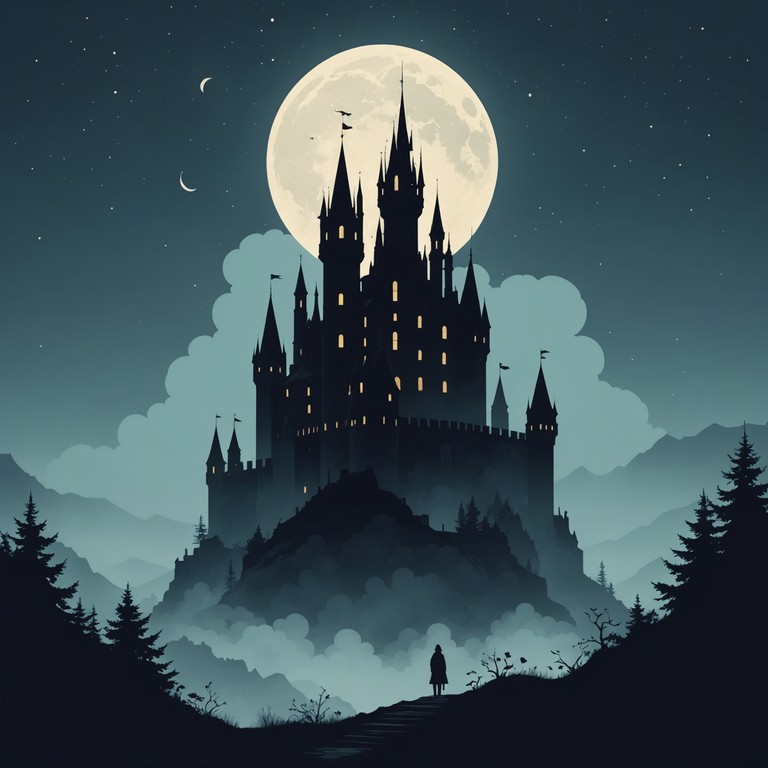 This mesmerizing track combines the grandeur of symphonic elements with the dark edginess of rock music, creating a spine chilling atmosphere. The composition steadily builds suspense, enveloping the listener in a sinister yet captivating soundscape.
