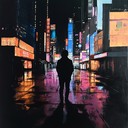 instrumental synthpop exploring mystery beneath the city's neon glow