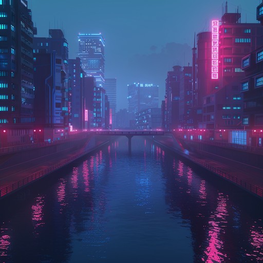 A fusion of soft electronic layers forms a calming soundscape, transporting listeners to a serene neon infused city night. Effortless melodies and ambient textures create an atmosphere of tranquil digital serenity.