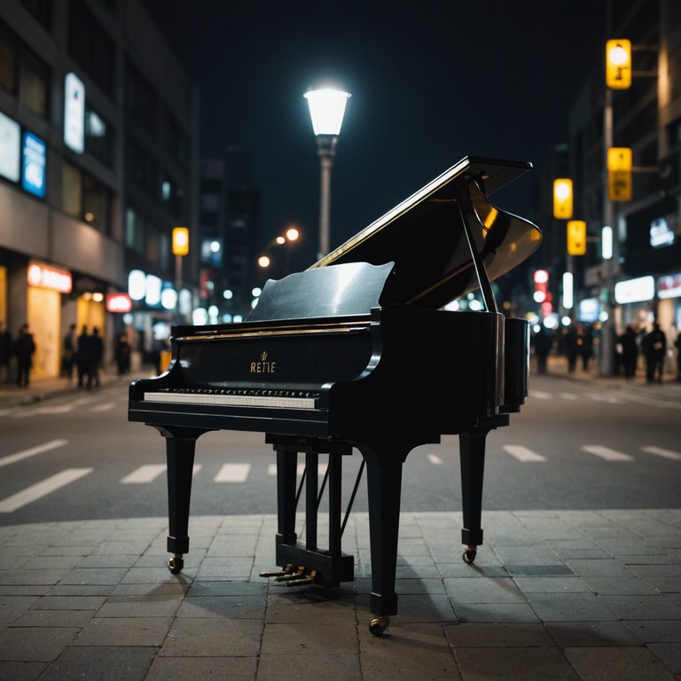 This track uses the gentle and expressive range of piano to create a sense of being alone in the vast, lively environment of seoul. It's designed to resonate with the listener's deeper, more contemplative side, adding layers of nuance to the simple yet profound act of navigating life in a bustling metropolis.