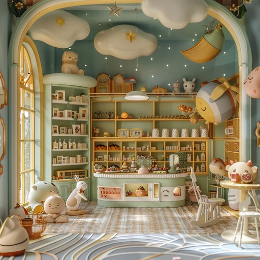 Engage with cheerful melodies evoking innocent exploration with an enchanting, childlike ambiance. Vintage toy instruments like music boxes and toy pianos craft a nostalgic, imaginative sound journey.