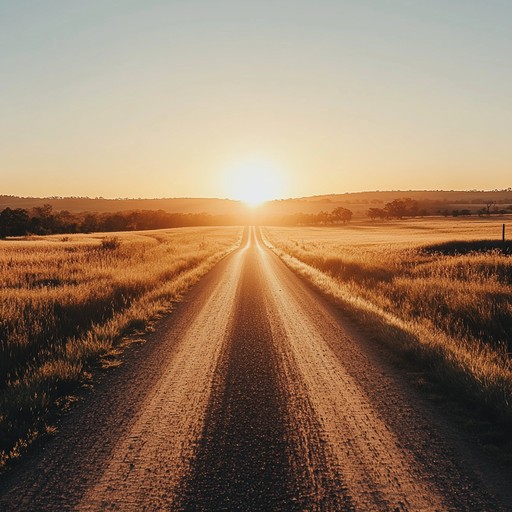 An instrumental journey down a dusty country road at sunset, weaving warm, heartfelt melodies that evoke feelings of love, nostalgia, and peaceful reflection. Acoustic guitar strings pluck gently, resonating with the golden hues of a fading summer sky. It's a soothing embrace of the heart, reminiscent of simpler times and cherished memories.