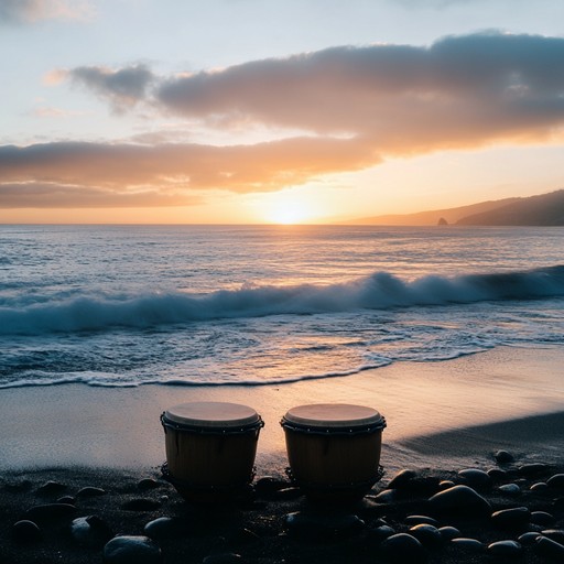 This mellow afro cuban instrumental captures the essence of a warm coastal day, featuring gentle rhythms and soothing percussion. The music radiates tranquility and peace, providing an ideal backdrop for relaxation or meditation, inspired by traditional afro cuban sounds.