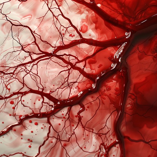 A complex network of vessels transporting life-sustaining blood throughout the body, veins carry deoxygenated blood back to the heart, their rhythmic pulsations echoing the eternal cycle of circulation and renewal.