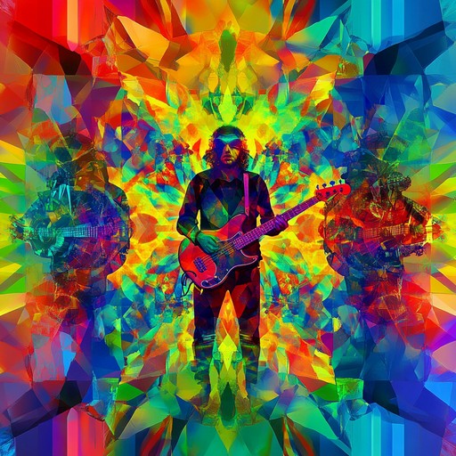 A high energy progressive rock piece that takes listeners on an ecstatic voyage through layers of electric guitar riffs, rhythmic changes, and soaring synths. This instrumental track captures the essence of 70s rock with a modern twist, featuring complex time signatures and a dynamic build up of intensity, making it perfect for an electrifying and psychedelic experience.