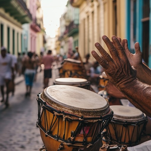 An intense instrumental track showcasing aggressive afro cuban percussion with fiery rhythms and powerful beats. The fusion of traditional and modern elements creates an energetic and captivating musical experience.