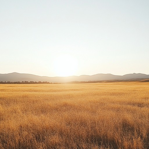 An instrumental piece featuring a bright, cheerful tune that evokes the feeling of watching the sun rise over golden wheat fields, symbolizing hope and new beginnings.