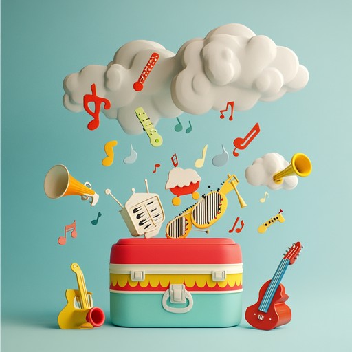 An instrumental piece blending toy instrument sounds and electronic music, crafting cheerful and playful melodies that evoke nostalgic feelings of carefree childhood adventures.