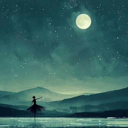 A slow, melancholic waltz played under the glow of moonlight, characterized by the delicate sound of the violin. The music captures the sadness and longing of a solitary dance, with gentle waves of emotion flowing through each measure. The piece sways with a sorrowful elegance, evoking images of distant memories and unfulfilled desires. The dynamic is soft yet intense, pulling at the heartstrings with every note, offering a poignant reflection of lost love and reminiscence.