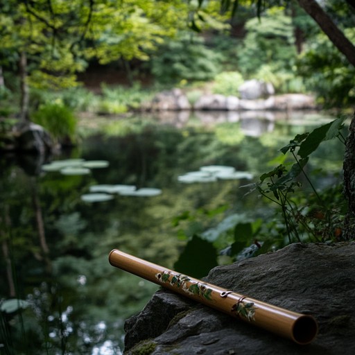 A delicate composition where soothing flute sounds interweave with ambient tranquility, perfect for relaxation or mindful meditation. It's about capturing the essence of calmness and gentle breezes, offering a sonic retreat from the chaotic world.