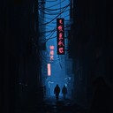 ominous beats creating dark, urban atmosphere with lurking danger.