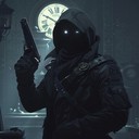 a suspenseful instrumental trap song perfect for a high-stakes robbery scene