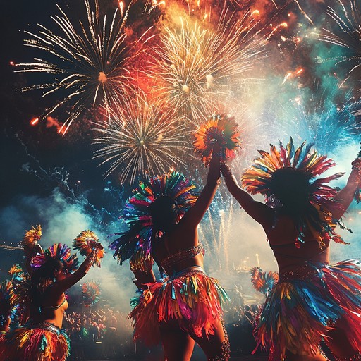 An instrumental track that encapsulates the energetic spirit of rio de janeiro's carnival, featuring dynamic samba rhythms, spirited percussion, and lively melodies that immerse the listener in the festive atmosphere of brazil's most famous street celebration.