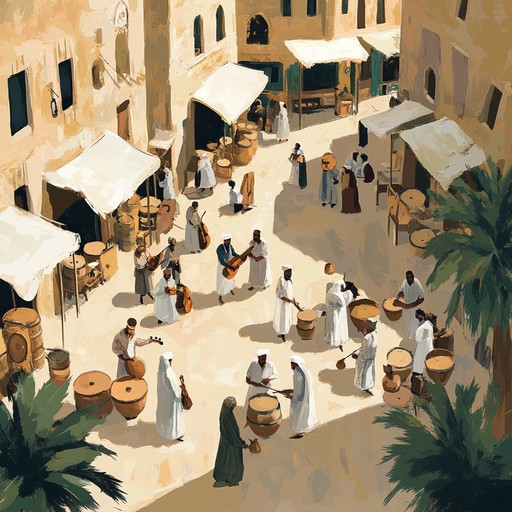 Experience the energetic and joyful atmosphere of a middle eastern festival with lively, rhythmic, and upbeat tunes. The music captures the essence of celebration with traditional instruments and a dynamic arrangement.