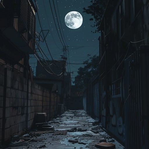 Venture into a spine chilling lofi canvas where ghostly synths and eerie beats paint an urban legend of spectral wanderers. Muted dynamics heighten the sinister atmosphere, perfect for a haunted cityscape.