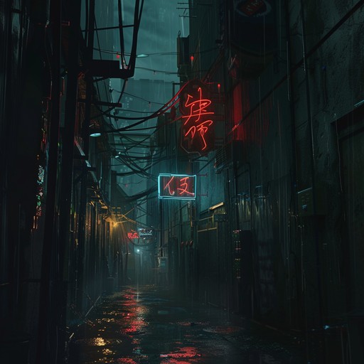 Experience a desolate journey through an underground electronic soundscape filled with neon lights and hauntingly beautiful synths, evoking a deep sense of melancholy and nostalgia