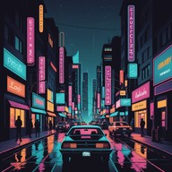 urban beats sync with neon lights