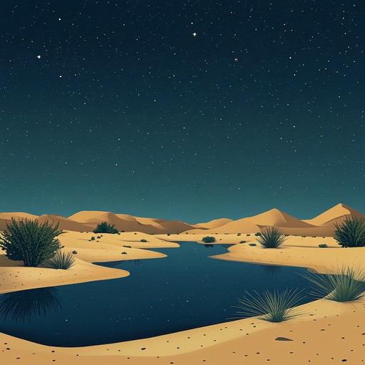 A peaceful piece featuring the soulful sound of the oud, evoking the tranquility of a moonlit desert night. Atmospheric background layers enhance the meditative quality, creating a soothing soundscape that invites contemplation and inner peace.