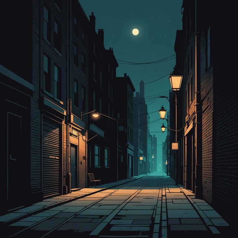 This track embodies the eerie silence of a city at midnight, enriched by menacing guitar tones that echo off empty city streets, building a feeling of suspense and lurking danger. The progression captures a blend of solitude and unease as shadows seem to move in the corner of your eyes.