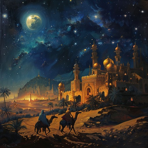 Embark on a mesmerizing voyage across the vast arabian desert, guided by the enchanting melodies of traditional instruments. The haunting sounds of the oud, ney, and darbuka intertwine, creating an atmospheric tapestry that evokes images of ancient caravans, shimmering oases, and the secrets of a thousand and one nights.