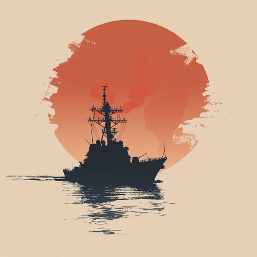 Standing on a battleship in the russian navy, surrounded by the vast, freezing arctic waters, the gritty tones and bold melodies evoke the fearless spirit of the sailors. Traditional folk elements are fused with modern instrumentation, creating a majestic and rugged soundscape.