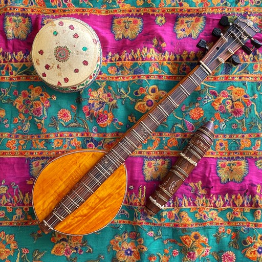 A mesmerizing hindustani classical fusion that blends traditional rhythms with contemporary arrangements. The sitar's elegant strings combined with confident tabla beats create a soul stirring and majestic musical experience, showcasing the timeless beauty of classical indian music.