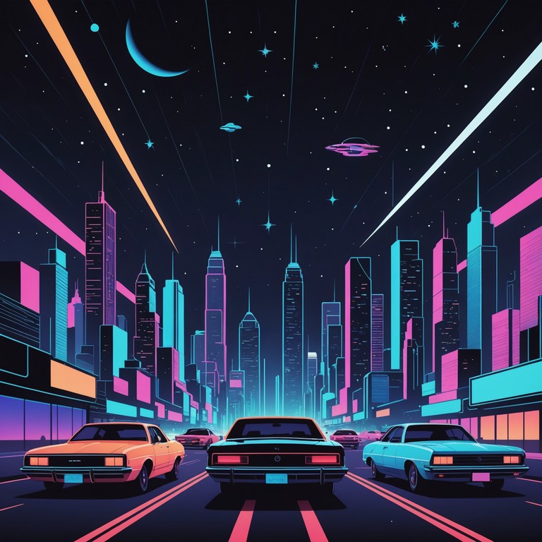 Imagine speeding through an endless cityscape, where the city's heartbeat synchronizes with the vibrant, electrifying retro waves of sound. Midnight city rush is a vivid re imagination of the classic synthwave aesthetic, intensified to deliver an immersive auditory experience