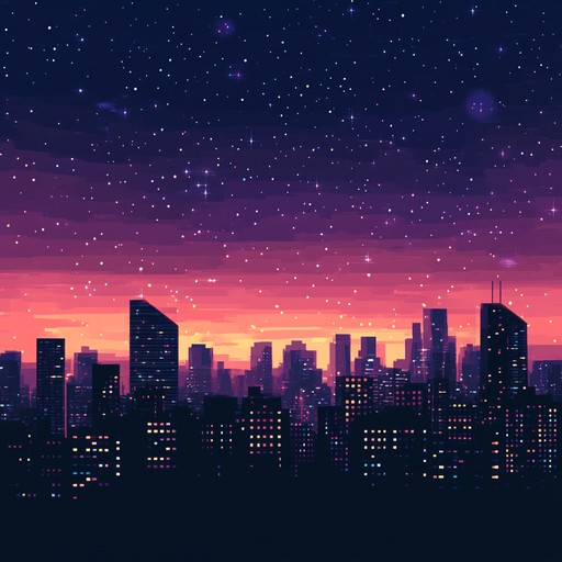 Floating through neon drenched cityscapes, this track combines shimmering synths and celestial pads, creating an enchanting journey through a futuristic metropolis. Each note invites the listener to explore hidden mystical alleyways and discover secrets amongst towering, luminescent skyscrapers.