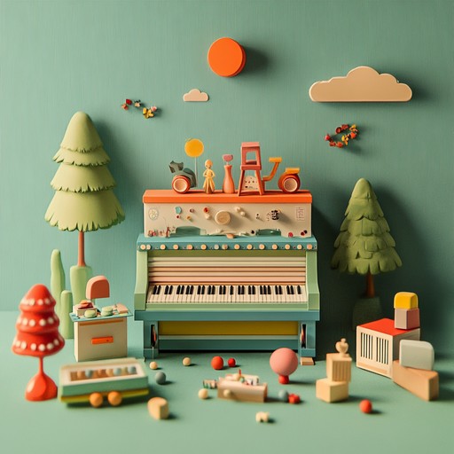 This heartwarming instrumental tune employs toy instruments like toy pianos and miniature xylophones, evoking a whimsical and nostalgic mood. The gentle melodies and simple harmonies induce a peaceful and comforting atmosphere reminiscent of serene and joyful childhood memories