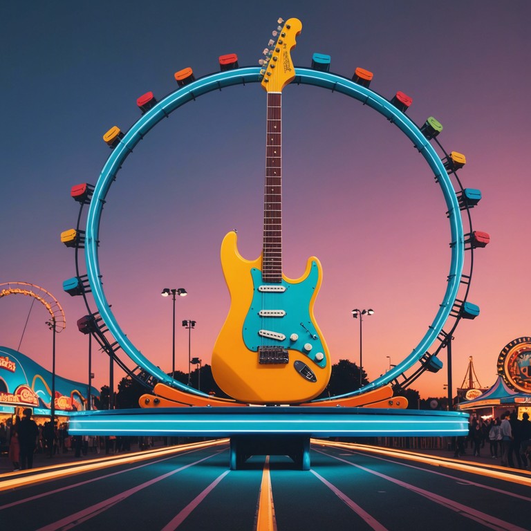 This piece injects the ferocity of metal with the lighthearted joy of a day at the carnival. Featuring electric guitar solos that twist and shout, spinning with energy and mirth.