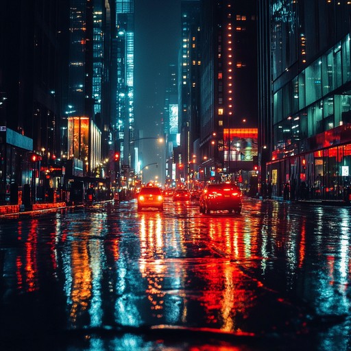 This track captures the essence of urban melancholy through soothing piano melodies, blending with mellow hiphop beats and atmospheric pads. It's a contemplative journey into the somber side of city life, evoking profound introspection and emotional depth.