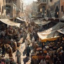 intense rhythmic journey through ancient market streets