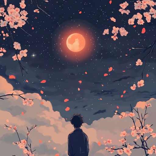 An enchanting instrumental composition that captures the essence of a moonlit journey through the stars, blending ethereal melodies with dreamy anime inspired themes to evoke a sense of wonder and exploration.