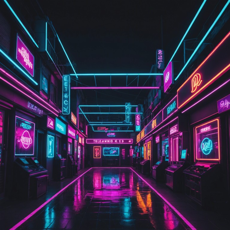 This track combines the rhythmic energy of reggaeton with the futuristic sounds of synthpop, creating a vibrant urban soundscape that's both danceable and introspective. The fusion of deep electronic synths with latin beats encapsulates the essence of a neon lit cityscape at night.