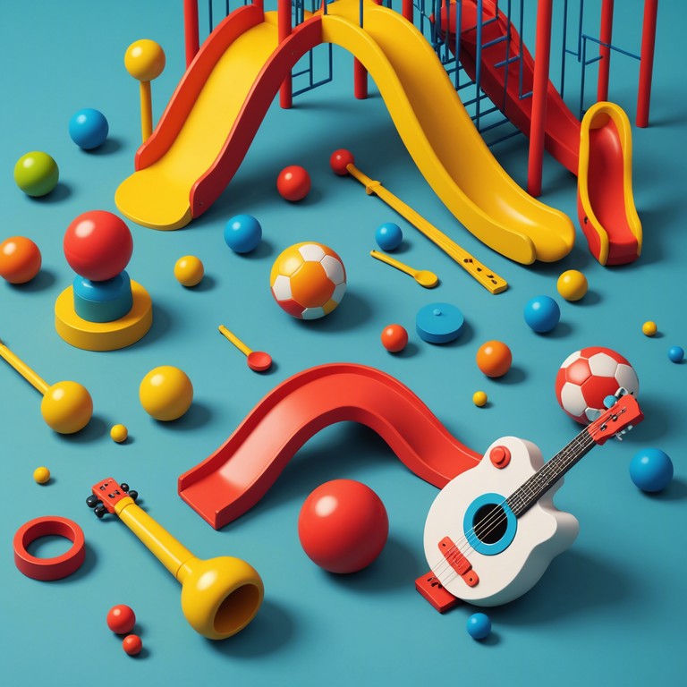 In a whimsical setting, toys come alive at the stroke of noon, using their inherent playfulness to compose tunes that speak of joy and childhood adventures. The song emphasizes the lively, magical essence of toy instruments.