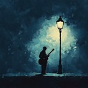 haunting blues instrumental echoing solitude on a midnight journey