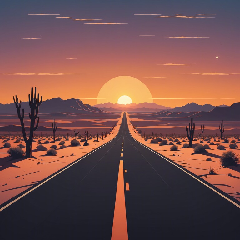 This instrumental country song emulates the growing tension as night falls over a desolate desert landscape. The track starts with a subtle sense of unease, slowly building as the shadows lengthen and the nocturnal creatures begin their chorus. Ideal for evoking a suspenseful, anticipatory atmosphere with a rustic edge.