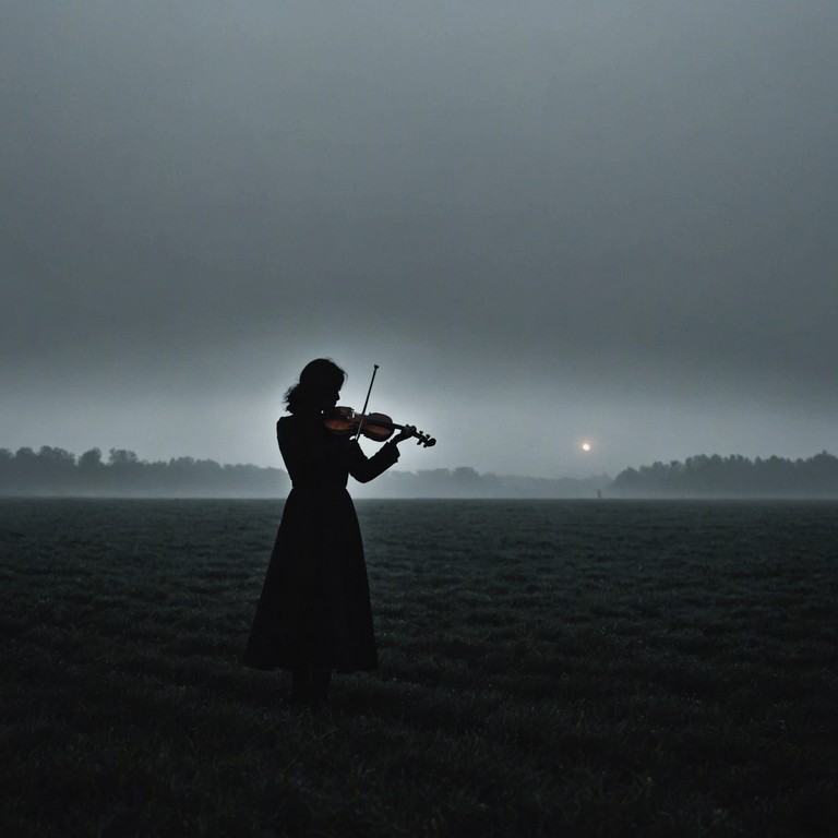 This track captures the essence of a shadowy, folk styled melody intertwined with a sense of insurrection and the mysterious allure of dark folklore. The violin plays hauntingly melancholic tunes that gradually evolve into a powerful, confrontational energy, encapsulating the spirit of rebellion against old rural tales.