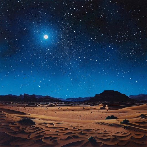 Experience an intimate and romantic journey through middle eastern deserts at night, conjured by soft, haunting melodies and the evocative sounds of the oud.