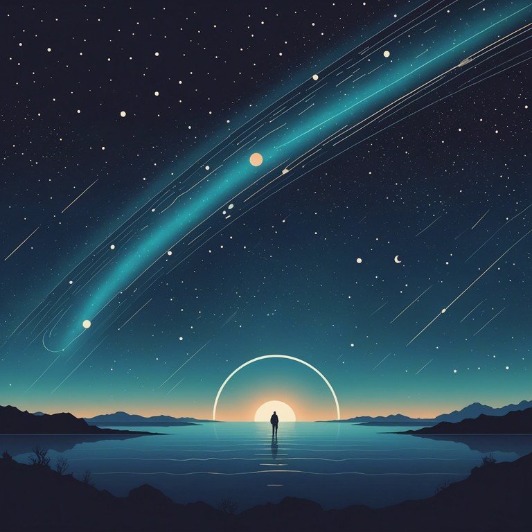 This soundtrack captures the mysterious and entrancing aura of the distant planet neptune, using enigmatic sounds to depict a journey through space, characterized by its immersive and vast atmospheric layers. The piece seeks to evoke a sense of wonder and the unknown as it melodically moves through cosmic phenomena.