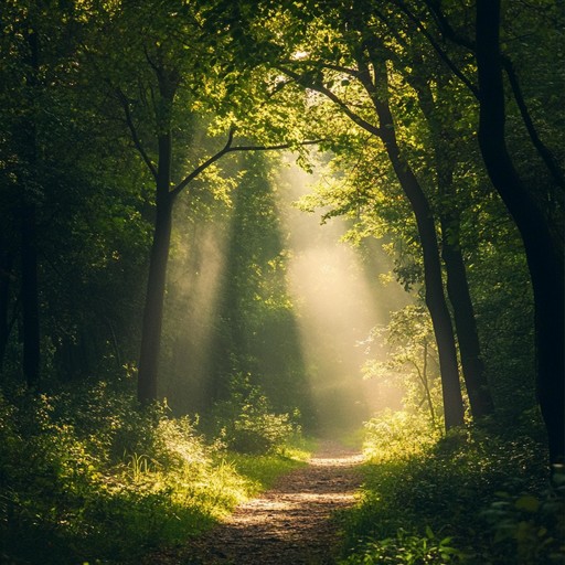 This tender freak folk song captures the essence of a serene walk through an enchanted forest, blending gentle acoustic guitar strumming with ethereal melodies and otherworldly sounds. The composition unfolds like a delicate dance of nature spirits, evoking feelings of tranquility and wonder.