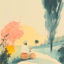 a gentle instrumental bhangra tune evoking peace and joy