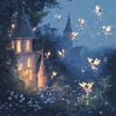 an instrumental folk tune capturing playful fairies dancing in garden