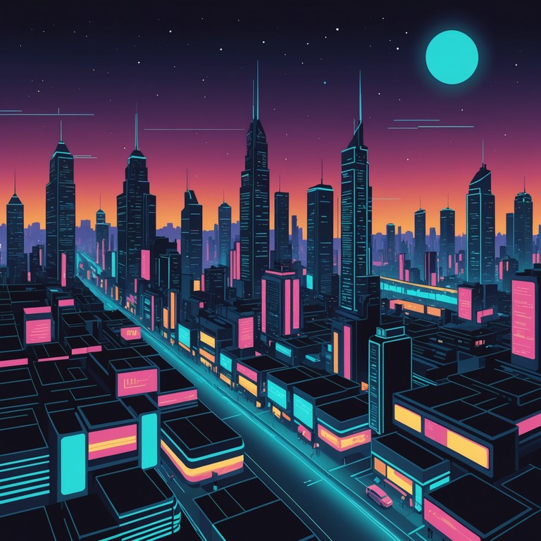 In a future cityscape, pulsating with neon lights and perennial night, the song captures the essence of a cybernetic world where haunting melodies weave through aggressive beats. This track features an edgy combination of digital synths and traditional instruments to create a compelling soundscape of a dystopian future.