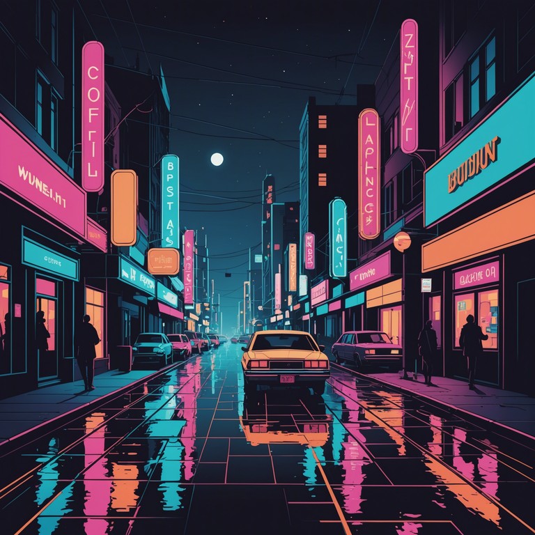 In the heart of the city, as neon lights flicker overhead, this track embodies the pulse of the night with edgy electronic beats that weave through the vibrant urban landscape. Its layered synths and deep bass lines are perfect for capturing the essence of a bustling midnight metropolis.