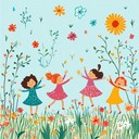 an upbeat melody for children's happy nursery rhyme song.