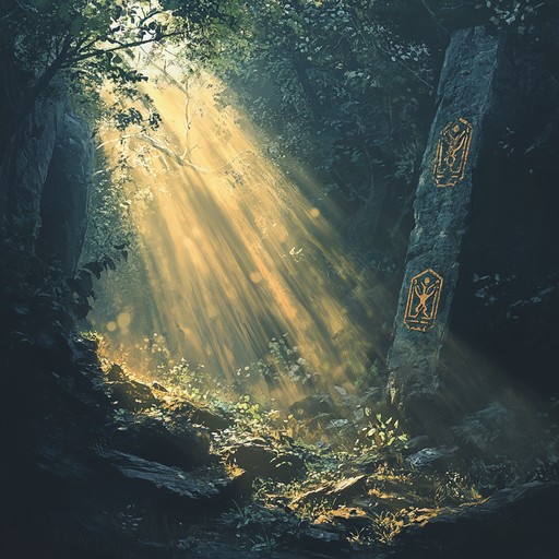 An instrumental track that combines smooth folk melodies with experimental elements, creating a captivating and tranquil atmosphere that unveils whispered secrets and mystical tales from forgotten times.